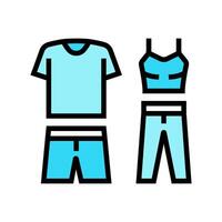 Activewear Kleidung Farbe Symbol Illustration vektor