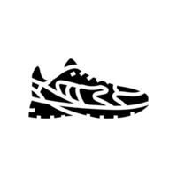 Turnschuhe Kleidung Glyphe Symbol Illustration vektor