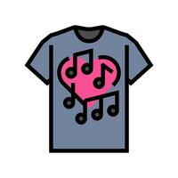 Band T-Shirt Farbe Symbol Illustration vektor