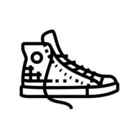 Schuhe emo Linie Symbol Illustration vektor