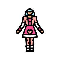 lolita Mode Farbe Symbol Illustration vektor