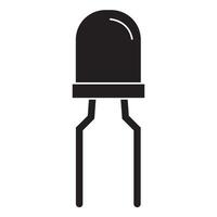 elektrisk diod ikon illustration design vektor