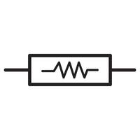 elektrisch Widerstand Symbol Illustration Design vektor