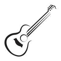 Gitarre Symbol Illustration Design Vorlage vektor