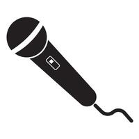 mikrofon ikon illustration design mall vektor