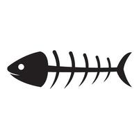 Fisch Skelett Knochen Symbol Illustration Design vektor