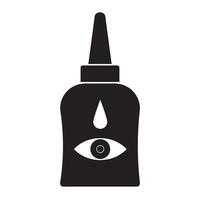 Auge Tropfen Symbol Illustration Design Vorlage vektor