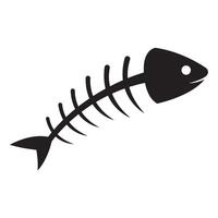 Fisch Skelett Knochen Symbol Illustration Design vektor