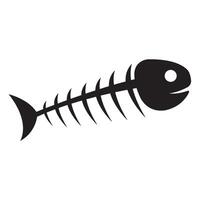 Fisch Skelett Knochen Symbol Illustration Design vektor