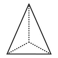 Pyramide Dreieck Symbol Illustration Design vektor