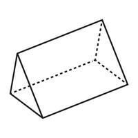 triangel prisma ikon illustration design mall vektor