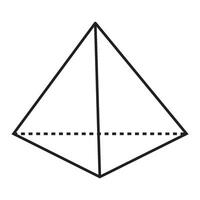 Pyramide Dreieck Symbol Illustration Design vektor