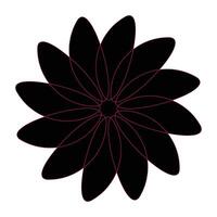 kunglig mandala design svart och vit, cirkel ram, ornament vektor