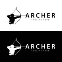 archer logotyp årgång design gammal inspiration archer verktyg pil mall varumärke vektor