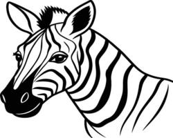 Zebra Färbung Seiten. Zebra Tier Umriss. Tier Linie Kunst vektor