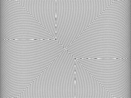 optisch Illusion erstellt von künstlerisch Linien Motive Muster, können verwenden zum Dekoration, Hintergrund, aufwendig, Stoff, Mode, Textil, Teppich Muster, Fliese oder Grafik Design Element vektor