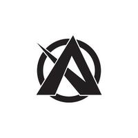 brev en symbol logotyp ikon, design illustration mall vektor