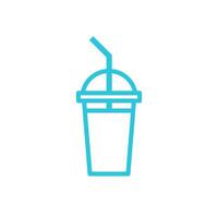 Beere Smoothie Symbol, isoliert auf Weiß Hintergrund. von Blau Symbol Satz. vektor