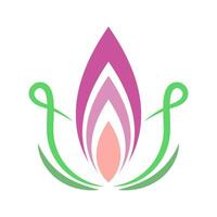 Beste Yoga Symbol Logo Design vektor