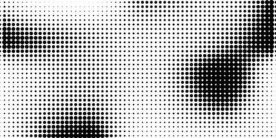 Halbton im abstrakten Stil. geometrische Retro-Banner-Vektor-Textur. moderner Druck. weißer und schwarzer Hintergrund. Lichteffekt. vektor