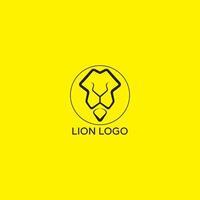 lejon logo design vektor