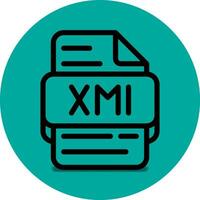 xml Datei Art Symbol. Dateien und dokumentieren Format Verlängerung. mit ein Gliederung Stil Design und ein Türkis Grün Hintergrund vektor