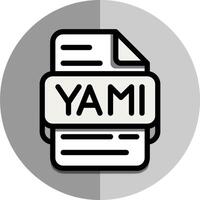 Yaml Dateien eben Symbol. Unterlagen und Dateien. können Sein benutzt zum Handy, Mobiltelefon Apps, Websites und Schnittstellen vektor