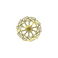 Blumen- abstrakt geometrisch Ornament Muster Design Idee. dekorativ Zeichen vektor