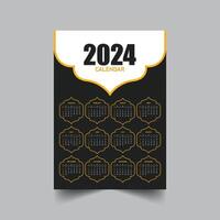 modern kalender design mall 2024 vektor