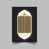 Ramadan kareem Kalender Design Vorlage vektor