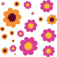 bunt Blume Muster isoliert Symbol Illustration vektor