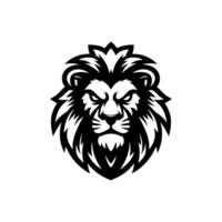 illustration av lejon huvud logotyp vektor