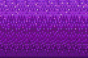 lila Paillette Herzen Textur, nahtlos Hintergrund. glänzend Valentinsgrüße Pailletten Muster, funkeln Urlaub Hintergrund vektor