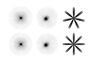 abstrakt funkeln gestalten Symbol Zeichen Piktogramm Symbol visuell Illustration einstellen vektor