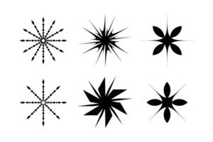 abstrakt gnistra form symbol tecken piktogram symbol visuell illustration uppsättning vektor