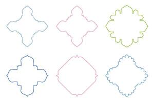 Vertikale Oval gestalten dünn Linie Grunge gestalten Bürste Schlaganfall Piktogramm Symbol visuell Illustration einstellen vektor