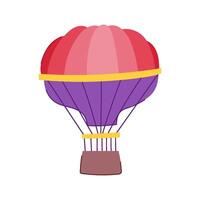 flyg varm luft ballong tecknad serie illustration vektor