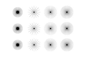 abstrakt funkeln gestalten Symbol Zeichen Piktogramm Symbol visuell Illustration einstellen vektor