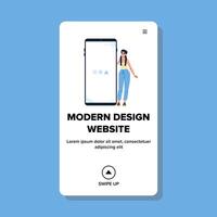 glatt modern Design Webseite vektor