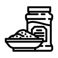 Garam Masala indisch Küche Linie Symbol Illustration vektor