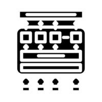 bert bidirektional Encoder Darstellungen Transformer Glyphe Symbol Illustration vektor