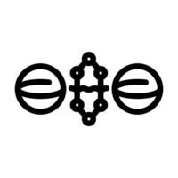 Tor Quantum Technologie Linie Symbol Illustration vektor