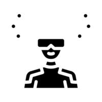 futurism tech entusiast glyf ikon illustration vektor