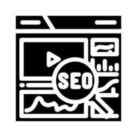 SEO Glyphe Symbol Illustration vektor