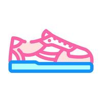 Turnschuhe Strassenmode Stoff Mode Farbe Symbol Illustration vektor