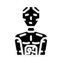 Robotik Technik Enthusiast Glyphe Symbol Illustration vektor