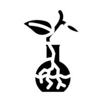 Pflanze Vermehrung städtisch Gartenarbeit Glyphe Symbol Illustration vektor