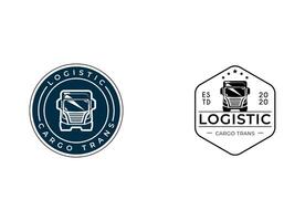 logistisch Unternehmen Logo. LKW Logo. Pfeil Symbol. Lieferung Symbol. Geschäft Logo. Technologie Logo vektor