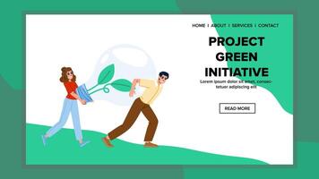 Umgebung Projekt Grün Initiative vektor