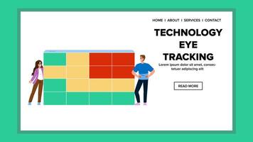 Forschung Technologie Auge Verfolgung vektor